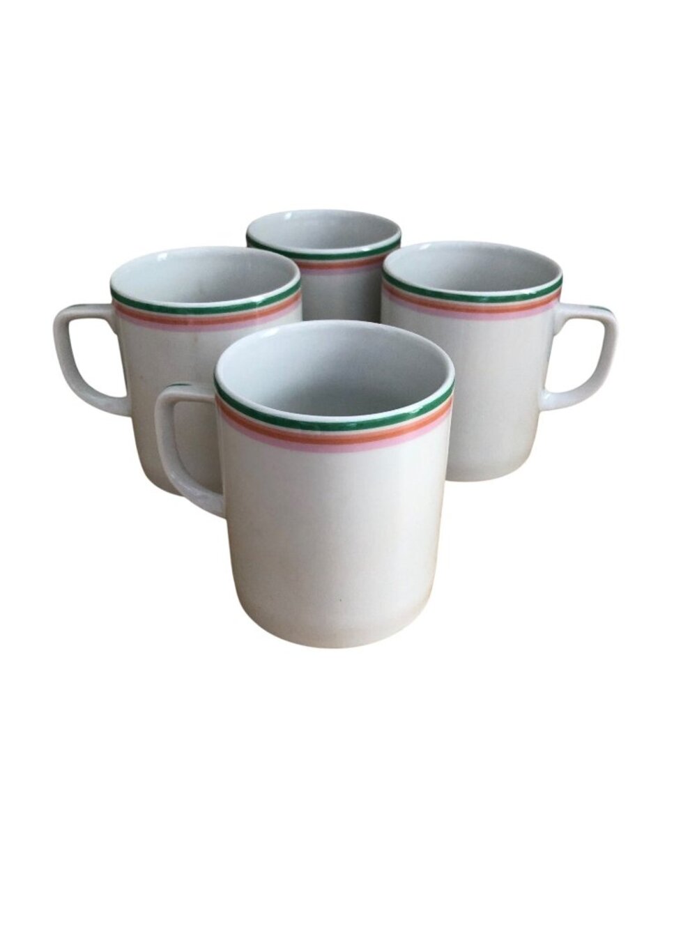 Limoge Impressions de Paris Harmonie Porcelain Mugs No. 976 Set of 4 Cups NEW